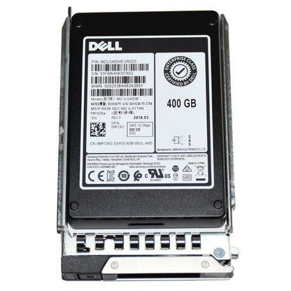 Dell PowerEdge G14-G17 MZ-ILS400B MFC6G 400GB SAS 12Gbps MU HS 2.5" SSD w/ Tray (NOT FOR HOME PC)