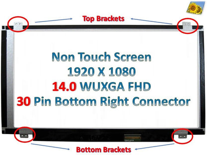 Lenovo FRU 01LW085 PN SD10P21268 LCD Screen Matte FHD 1920x1080 Display 14 inch