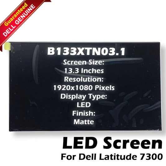 Genuine Dell OEM Latitude 7300 EDP 13.3" WXGAHD LCD Widescreen Matte G50X6