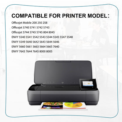 2PK for HP 62XL 2-Black Ink Cartridge ENVY 5547 5646 5644 5660 7640 7645 Series