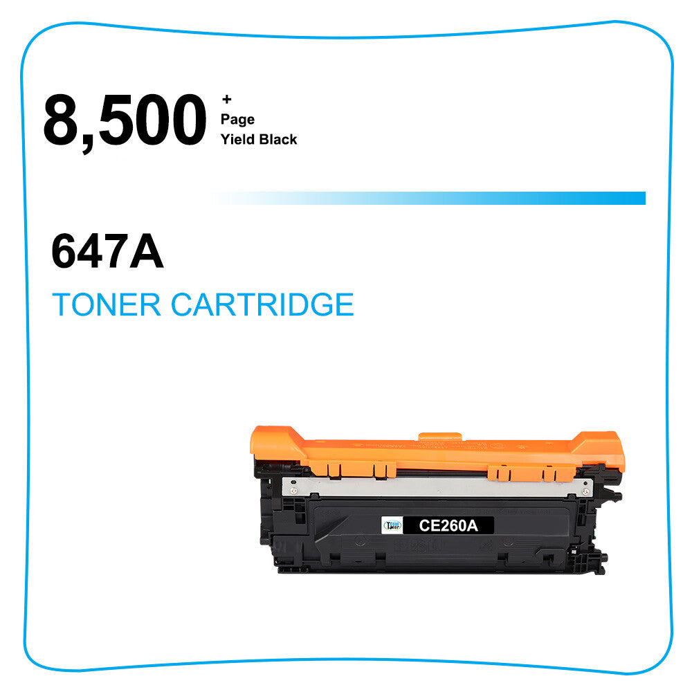 3PK Black CE260A 647A Toner for HP Color LaserJet CP4525DN CP4525XH CP4025N