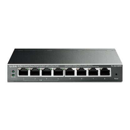 TP-Link TL-SG108PE | 8-Port 1000Mbps Gigabit Ethernet Easy Smart Switch | 4 PoE