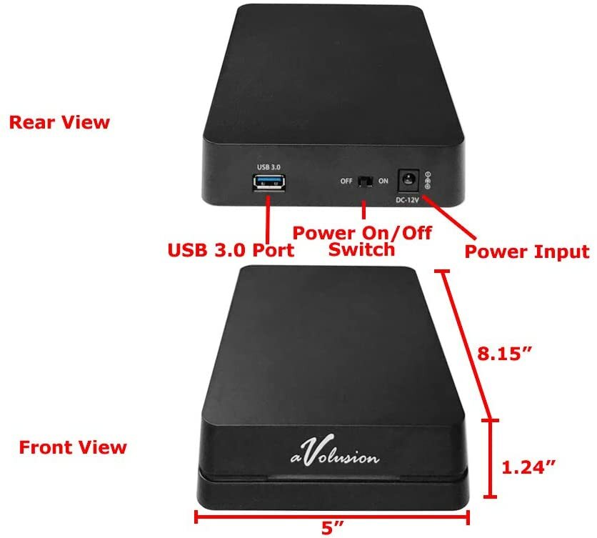 Avolusion HDDGear Pro 8TB 7200RPM 64MB USB 3.0 External Gaming PS4 Hard Drive