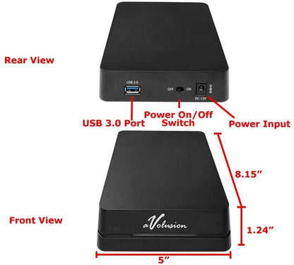 Avolusion HDDGear Pro 8TB 7200RPM 64MB USB 3.0 External Gaming PS4 Hard Drive