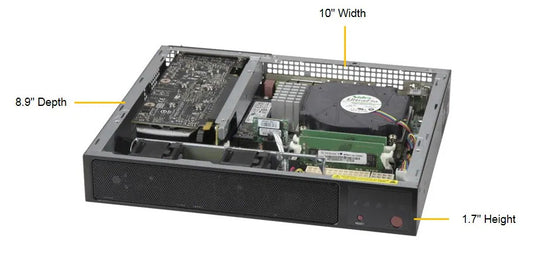 Supermicro SYS-E300-12C 1U Server (Comet Lake, X12SCV-LVDS + 180W power adaptor)