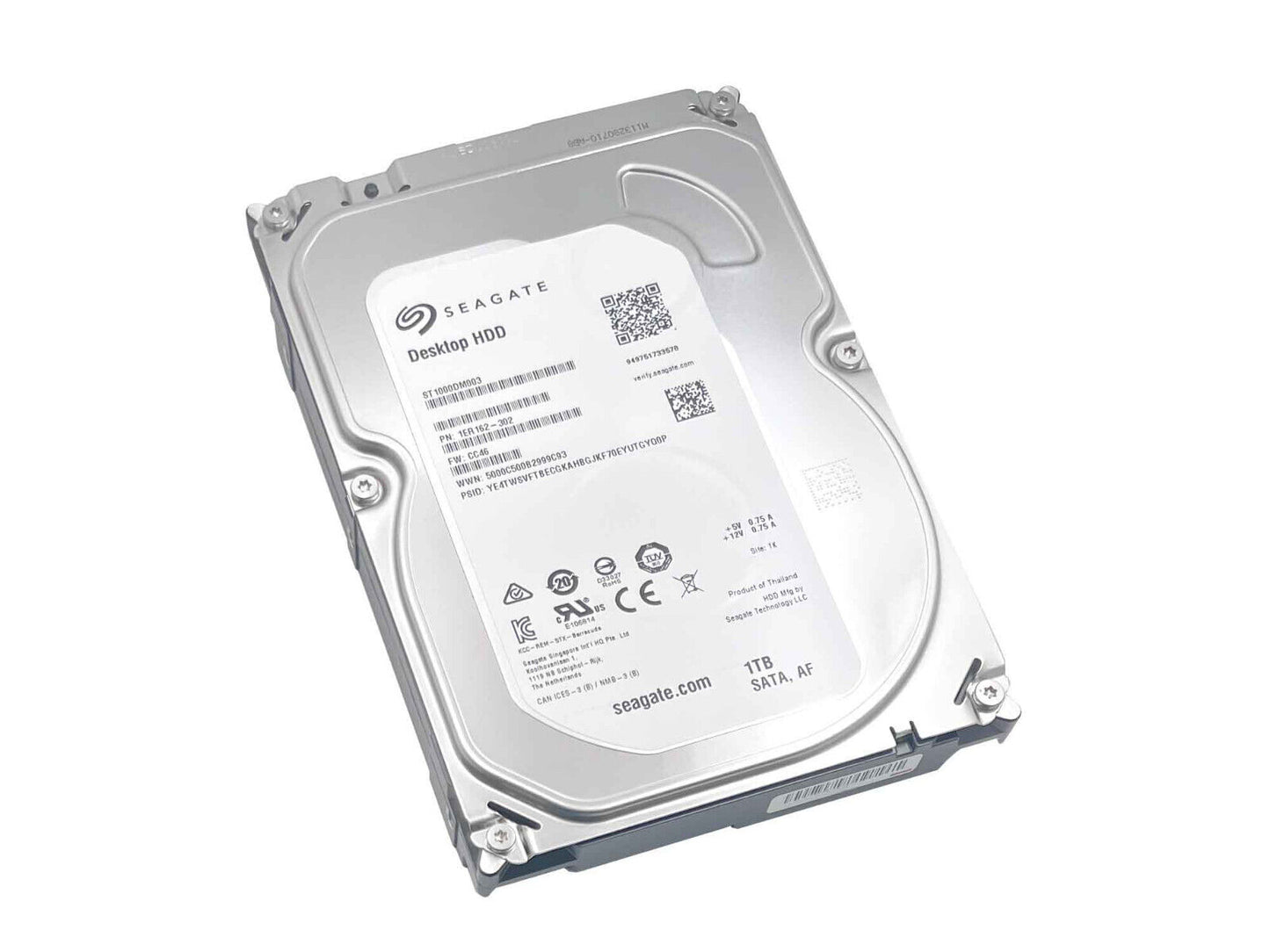 Seagate ST1000DM003 1TB 7200RPM 128MB SATA 6Gb/s 3.5inch Desktop Hard Drive