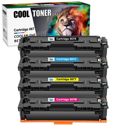 4PK Toner Cartridge Compatible With Canon 067 LBP633Cdw LBP632Cdw MF653Cdw