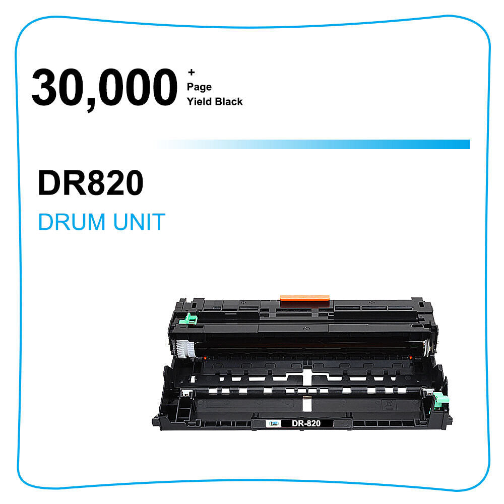 2PK DR820 DR-820 Drum Unit for TN850 TN880 Toner HL-L5000D MFC-L5700DW Printer