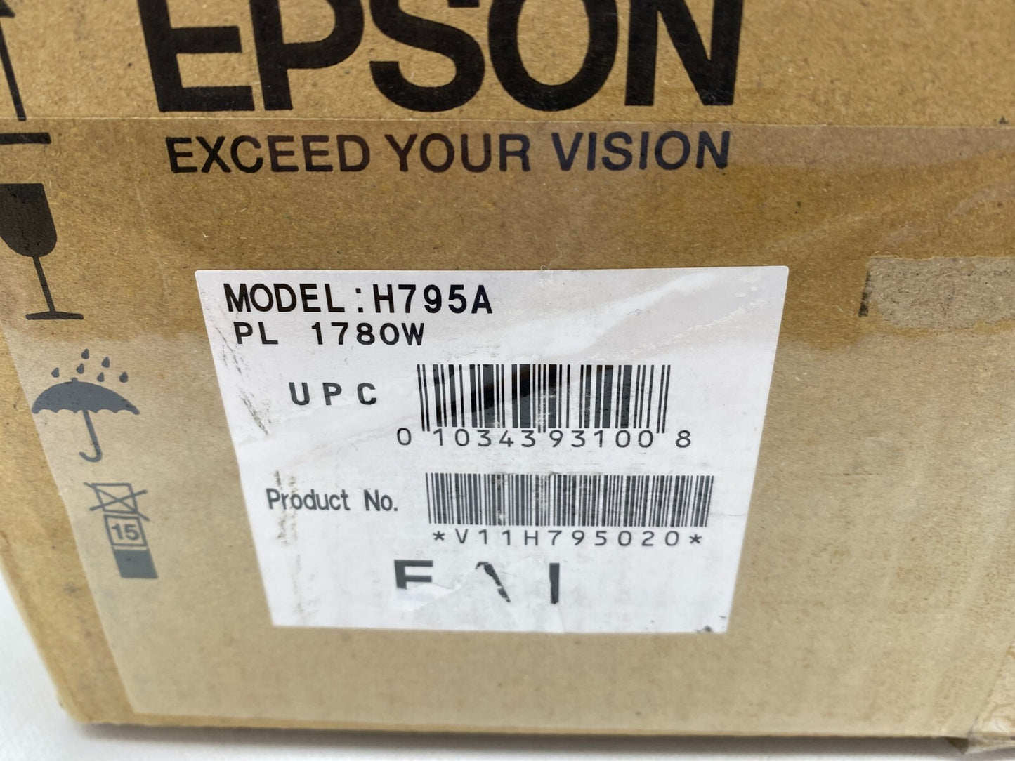 Epson PowerLite 1780W LCD Projector
