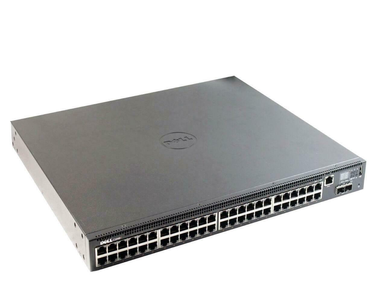 OEM Dell Networking C1048P 48 Port x 1GbE PoE+ RJ45 Ports + 2 x SFP+Switch J9K8D