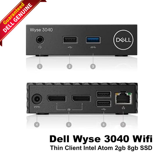 Dell Wyse 3040 ThinOS 8.6 2GB RAM 8GB SSD Intel Atom X5-Z8350 1.44GHz 3YX35