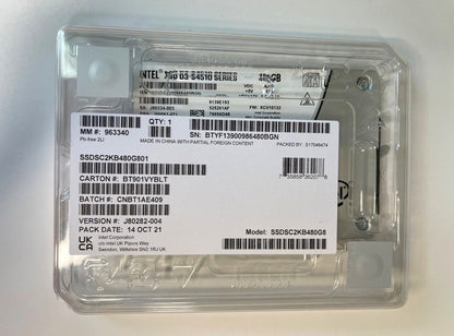 NEW Intel SSD D3-S4510 Series SATA3 Solid State Drive SSDSC2KB480G801 480GB 2.5