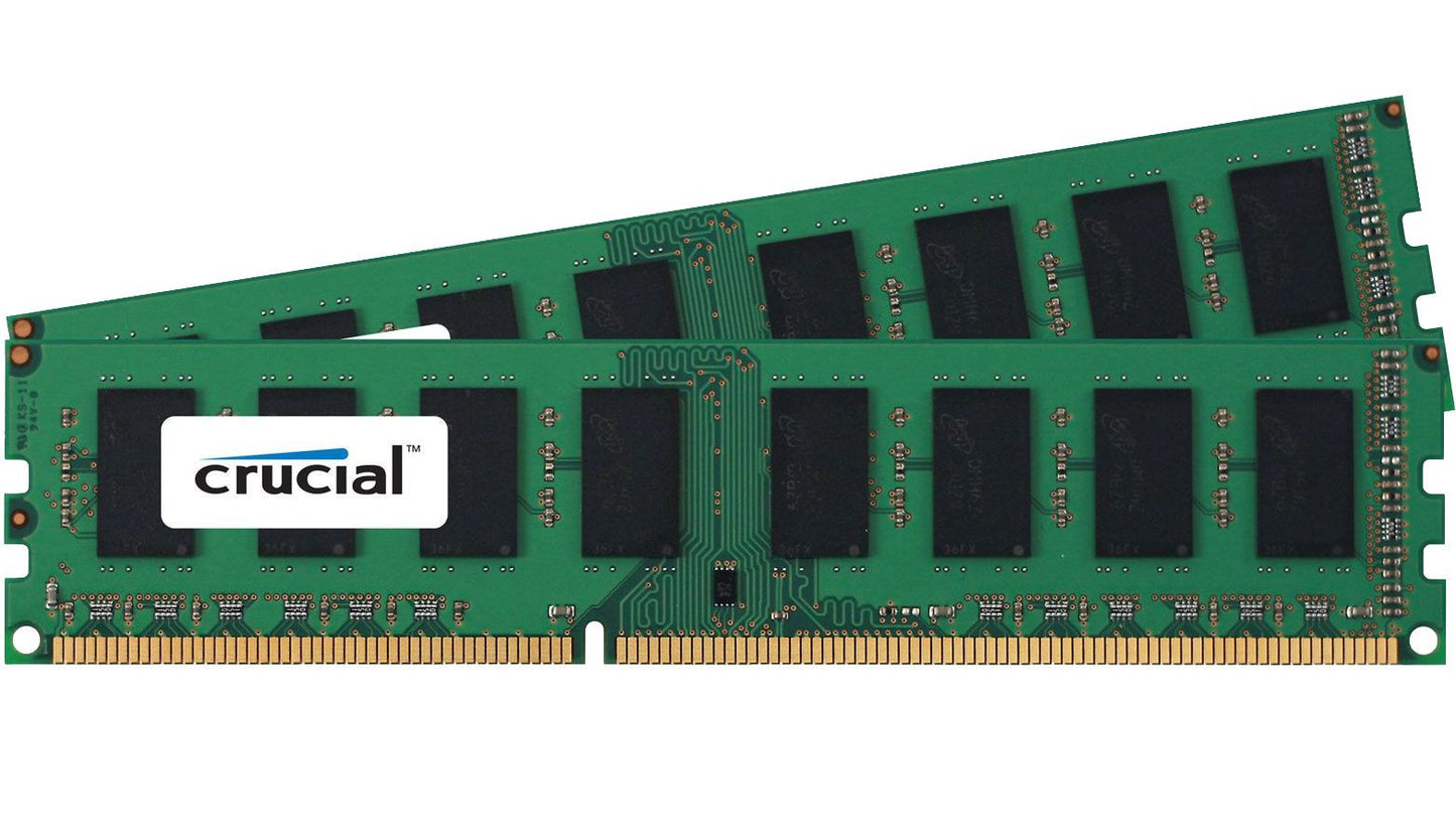Crucial 8GB Kit 2x 4GB DDR3 1600 MHz PC3-12800 Desktop Memory RAM uDimm DDR3L