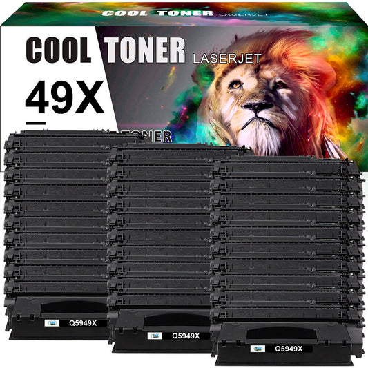 30 PK High Yield Q5949X 49X Toner Compatible with HP Laserjet 3392 3390 1320n