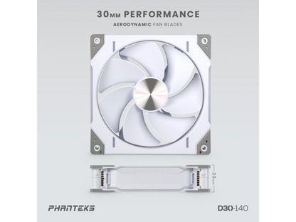 Phanteks CASE FAN PHANTEKS PH-F140D30R_DRGB_PWM_WT01_3P R