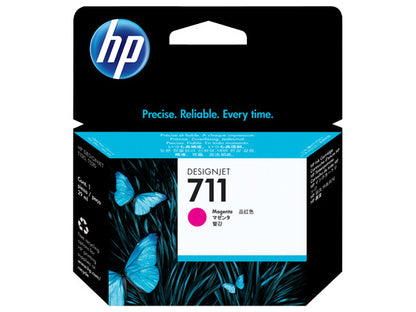 HP 711 29-ml Magenta DesignJet Ink Cartridge, CZ131A