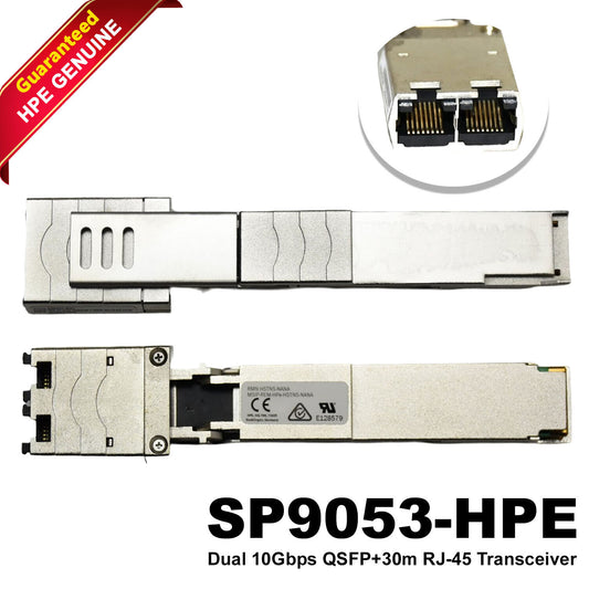 Lot of 50 HPE 10GBASE-T 2x RJ-45 Connectors 30m QSFP+ Transceiver 838327-B21