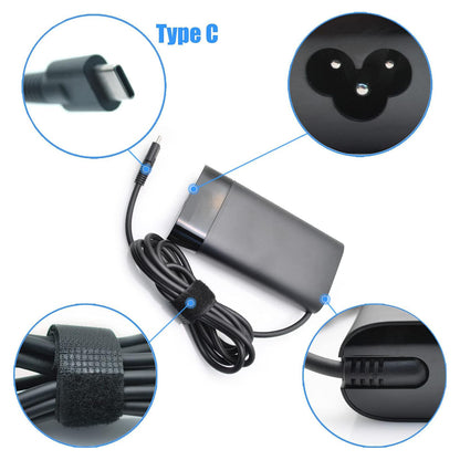 Genuine HP Spectre x360 90W USB-C Charger AC Adapter 904144-850 904082-003