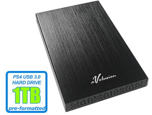 Avolusion 1TB USB 3.0 (PS4 Pre-Formatted) External PS4 Hard Drive (Slim & Pro)