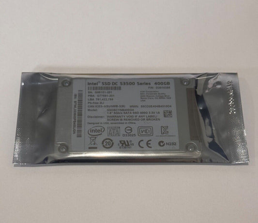 Intel DC S3500 SERIES 400GB 1.8" SSDSC1NB400G4 SATA Solid State Hard Drive
