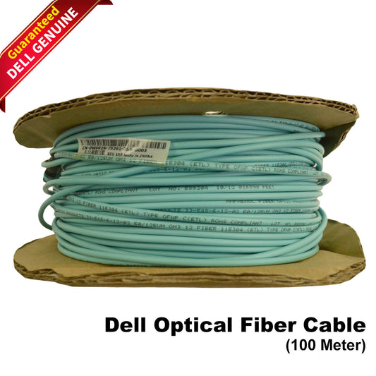 Dell Amphenol 100m QSFP 50/125 MPO OM3 Multimode Fiber Optic Network Cable W9R2N