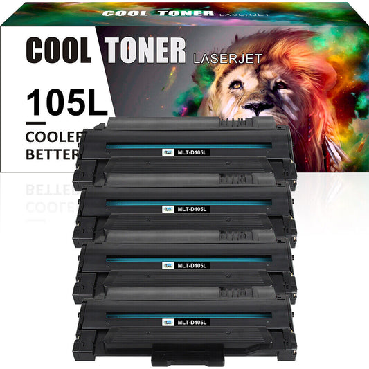 4PK MLT-D105L Toner Comapatible for Samsung ML-1910 ML-2525W SCX-4623FW SF-650P