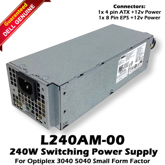 Dell OEM Optiplex 3040 5040 SFF L240AM-00 240 Watt Power Supply 3RK5T