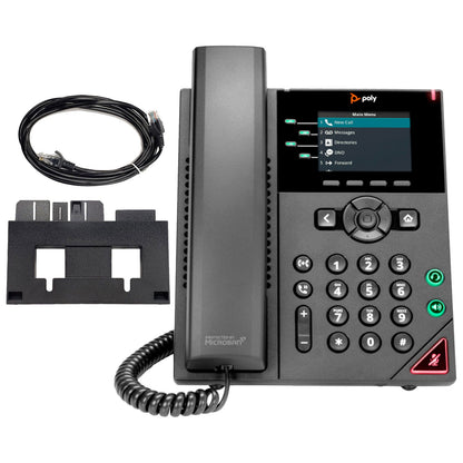 4-Lot Polycom VVX 250 IP Phone 4-Line Color LCD 1GbE VoIP PoE 2200-48820-025