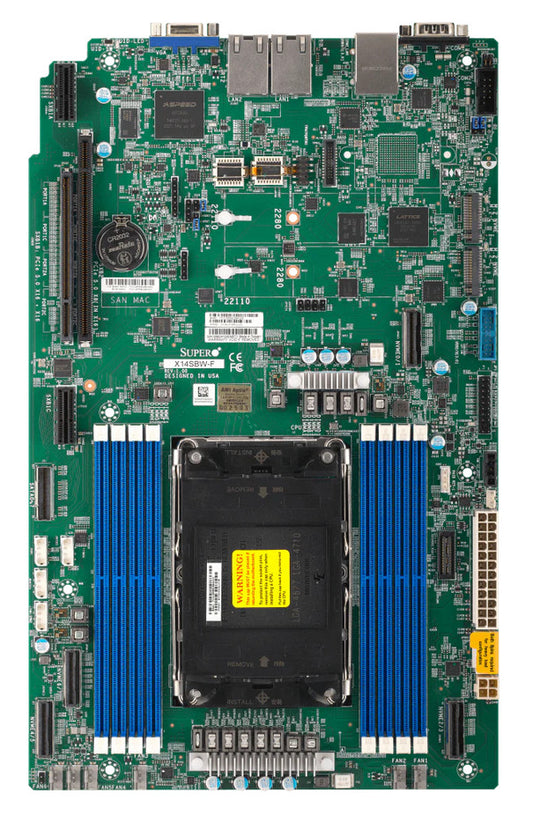 SuperMicro X14SBW-F Motherboard - WIO, Birch Stream, UP, GNR/SRF-SP, LGA4710