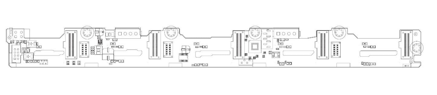 Supermicro BPN-SAS3-LB16A-N10 1U 10-Slot SFF Backplane for 10xSAS3/SATA3/NVME4 (NOT FOR HOME PC)