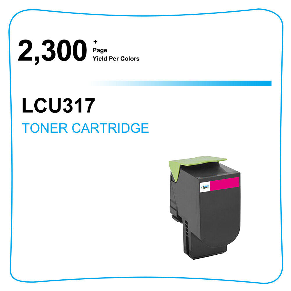 1 PACK 71B10M0 71B0030 Magenta Toner for Lexmark CS317dn CS417dn CS517de CX317dn
