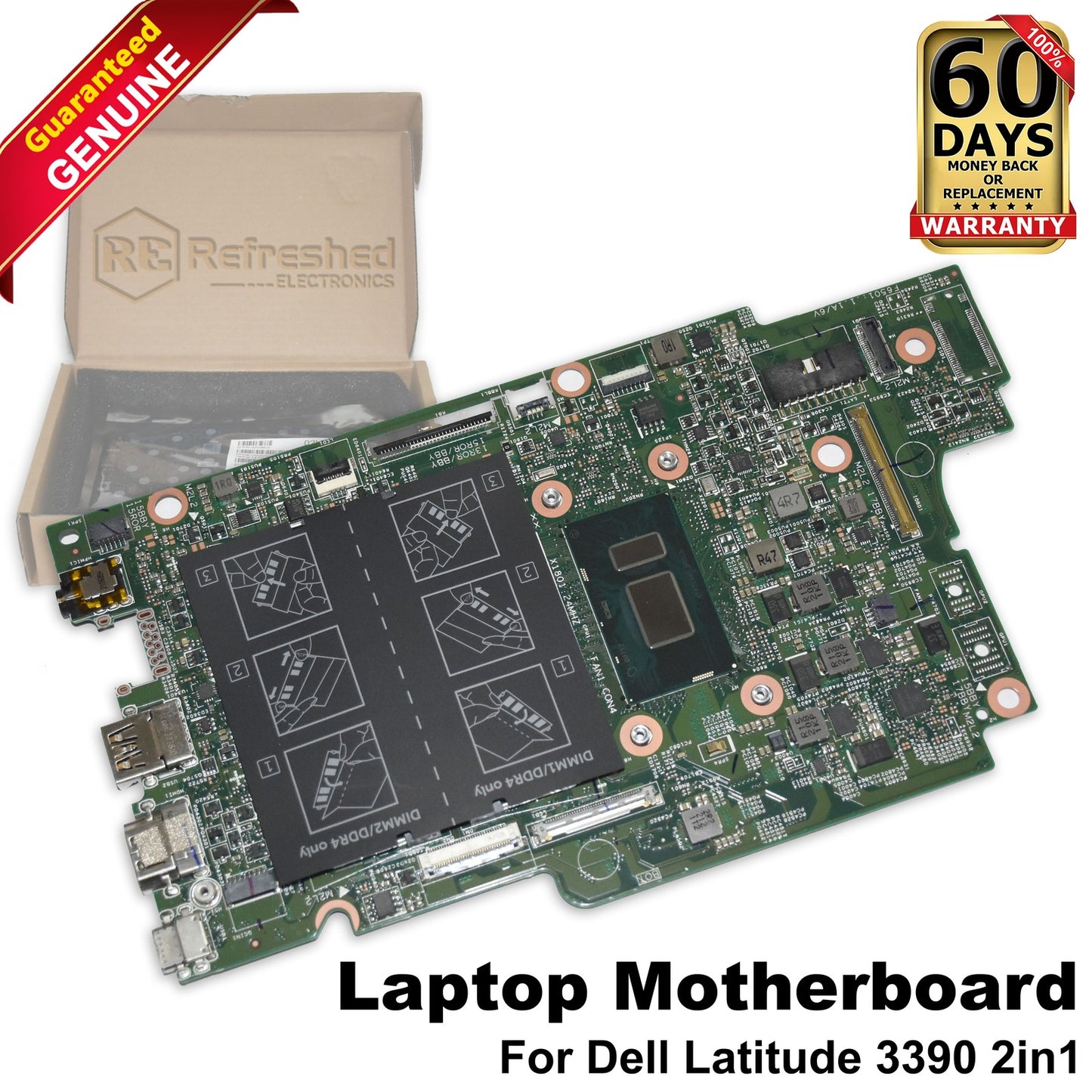 Dell Latitude 3390 2-in-1 Laptop Motherboard i5-8250U 1.6GHz Quad-Core CPU K3GFH