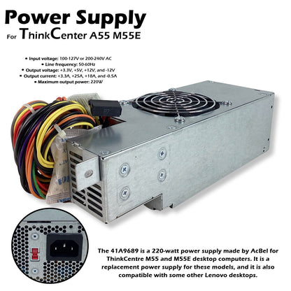 IBM 220W API5PC58 41A9689 41A9691 Power Supply For ThinkCenter A55 M55E PC6017