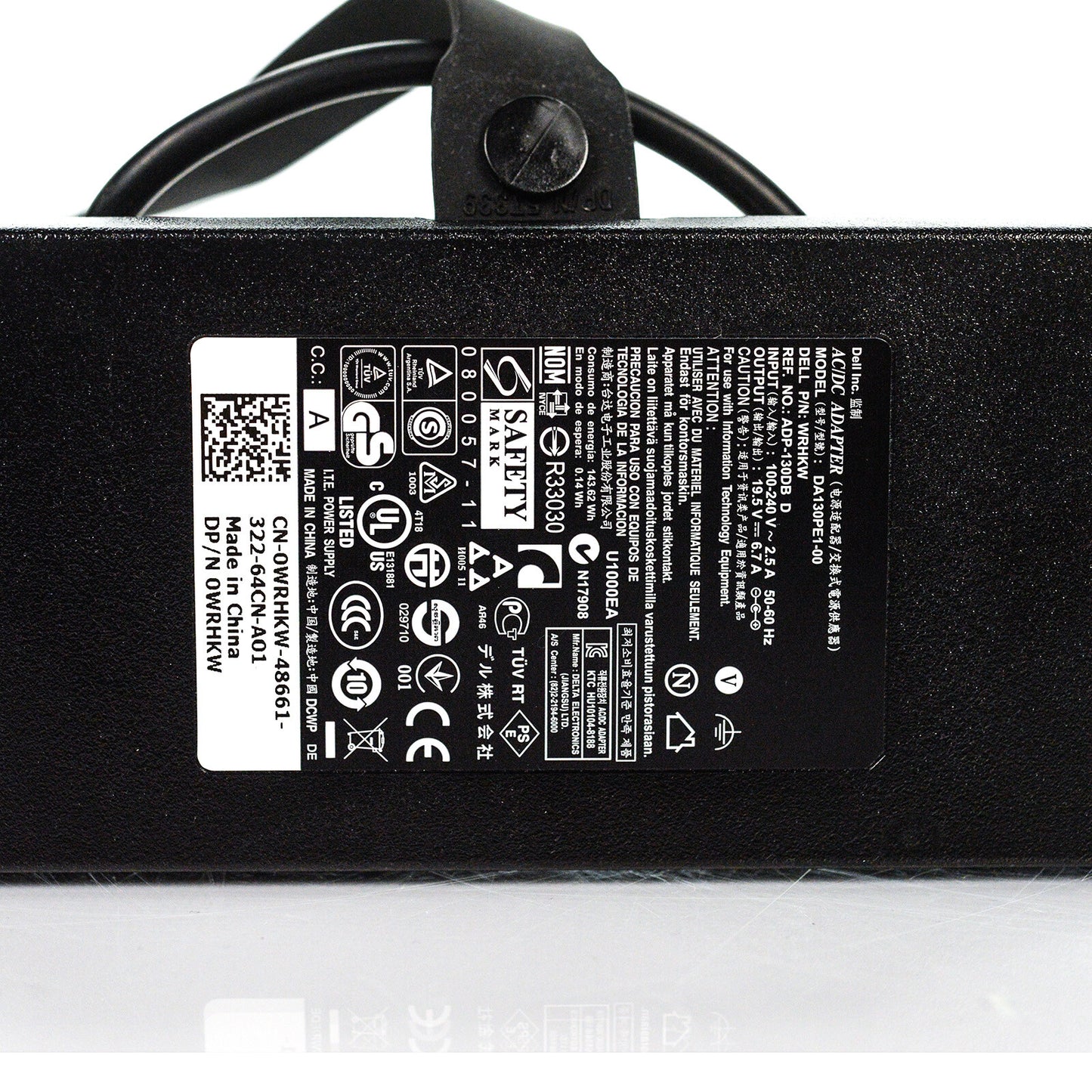 Lot of 10 Genuine Dell 130W 19.5V 6.7A Laptop AC Power Adapter JU012 WRHKW VJCH5