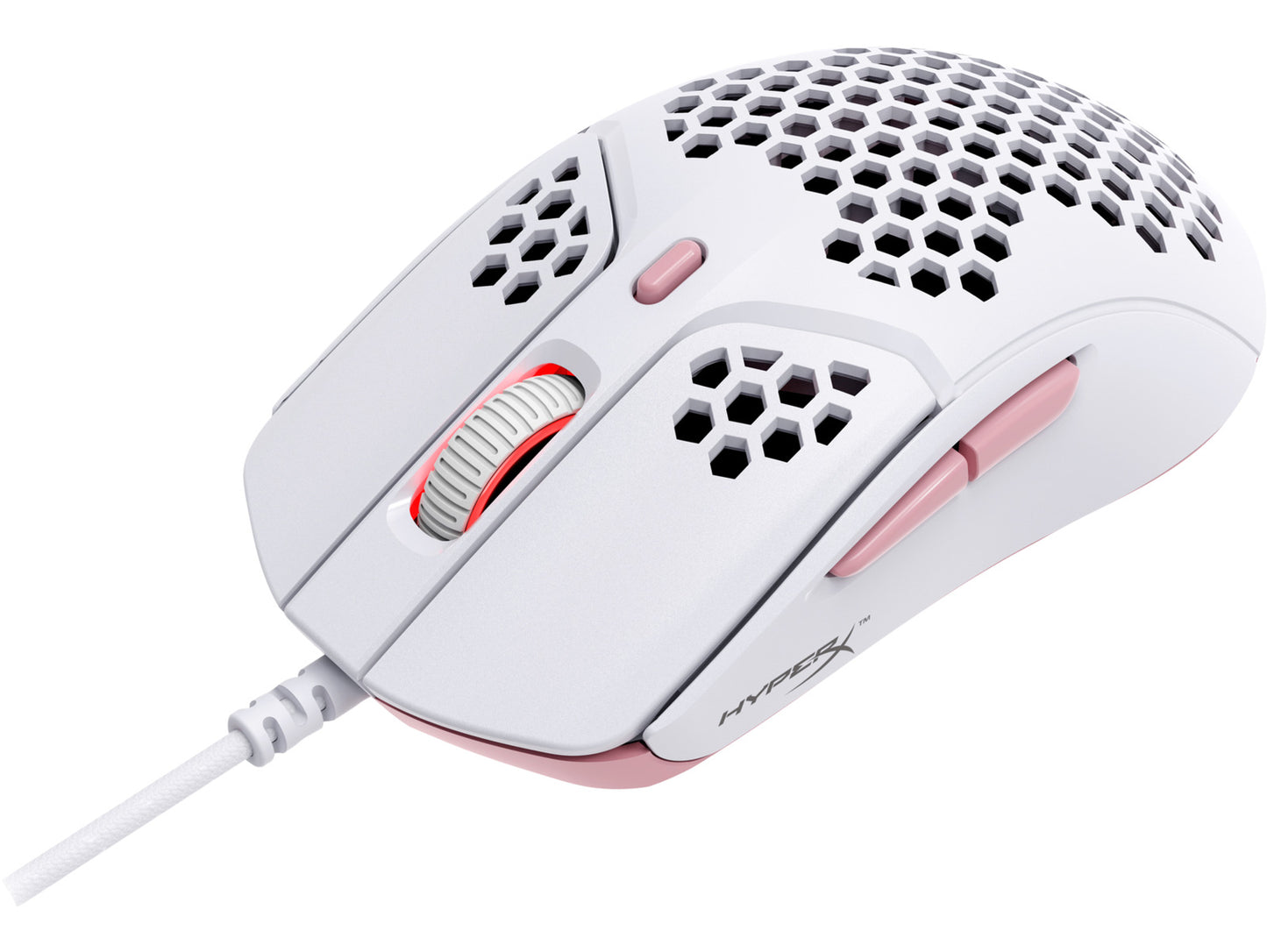 HyperX Pulsefire Haste - Gaming Mouse (White-Pink)