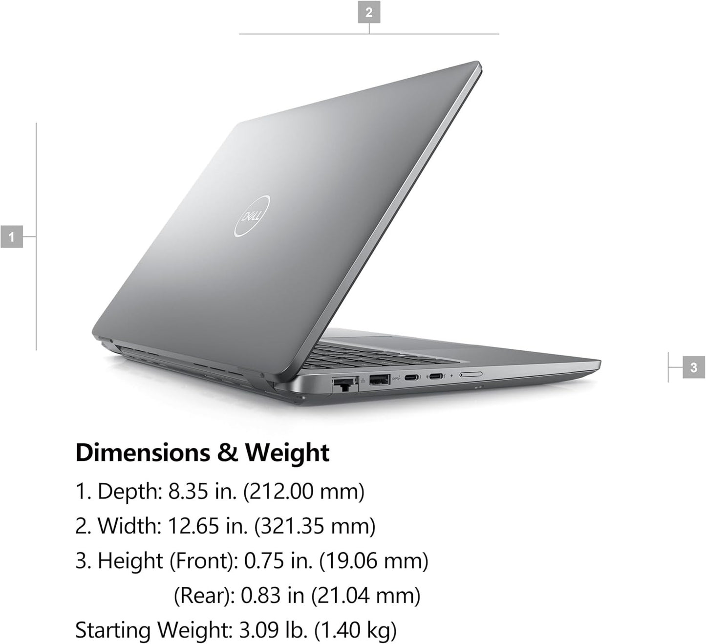 New Dell Latitude 5450 14" FHD Core Ultra 5 135U 16GB 1TB SSD IR FPR 4G Capable