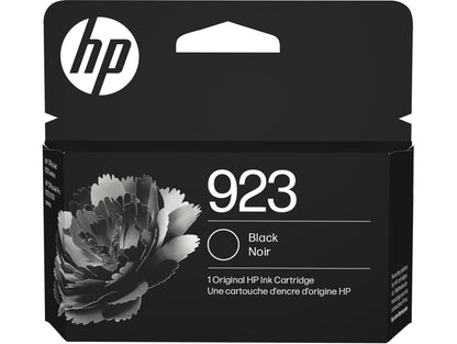 HP 923 Black Original Ink Cartridge, Average cartridge yields 500 standard