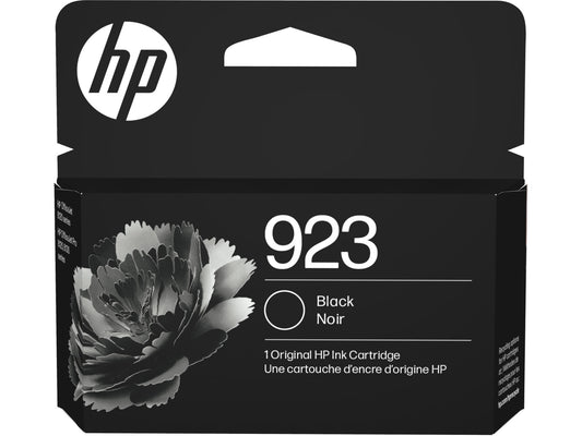 HP 923 Black Original Ink Cartridge, Average cartridge yields 500 standard