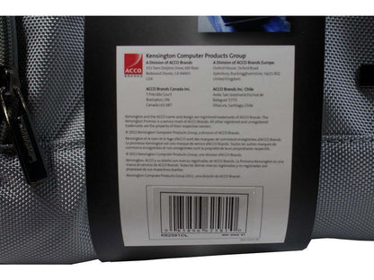 New Kensington K62581 15.6" Nylon Traveler Laptop Backpack Black K62581 K26581CL
