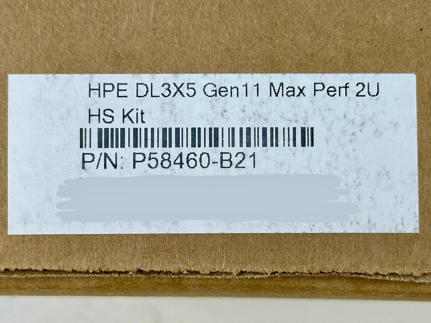 HPE P58460-B21 ProLiant DL3X5 Gen11 2U AMD Maximum Performance Heatsink Kit