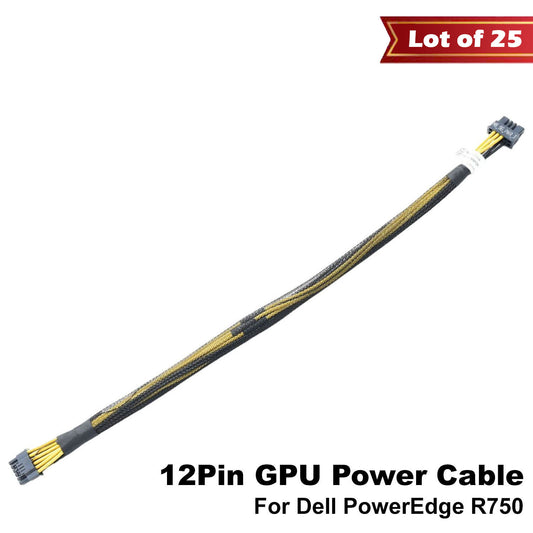 Lot of 25 Dell PowerEdge R750 12Pin Power Cable for NVIDIA H100 GPU Slot 7 MMK2H