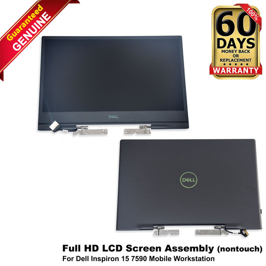 Dell Inspiron 15 7590 15.6" FHD Matte LCD Screen Assembly Non-Touch 60Hz TJ4F4