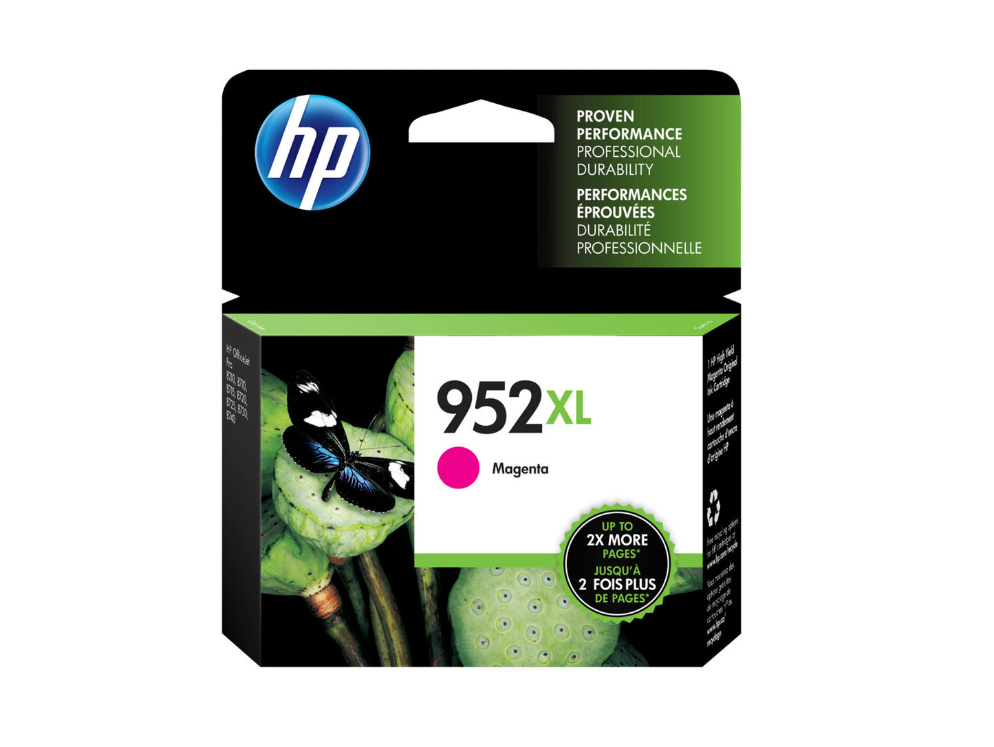 HP 952XL High Yield Magenta Original Ink Cartridge, ~1,450 pages, L0S64AN#140