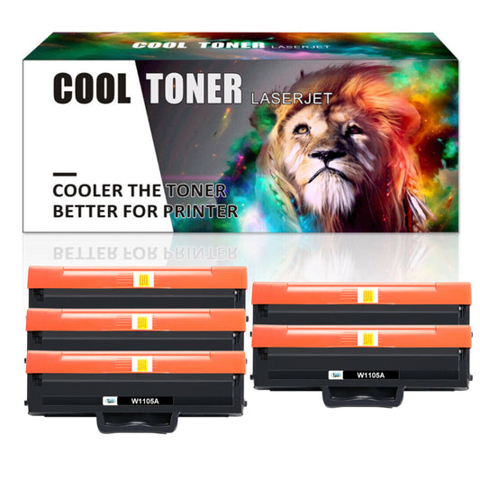5 105A Toner+Chip Compatible with HP W1105A Laser MFP 137fnw 107a 107w 135a 135w