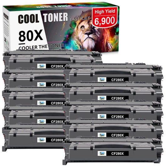 10PK CF280X High Yield BK Laser Toner Cartridge For HP LaserJet Pro 400 M425dn