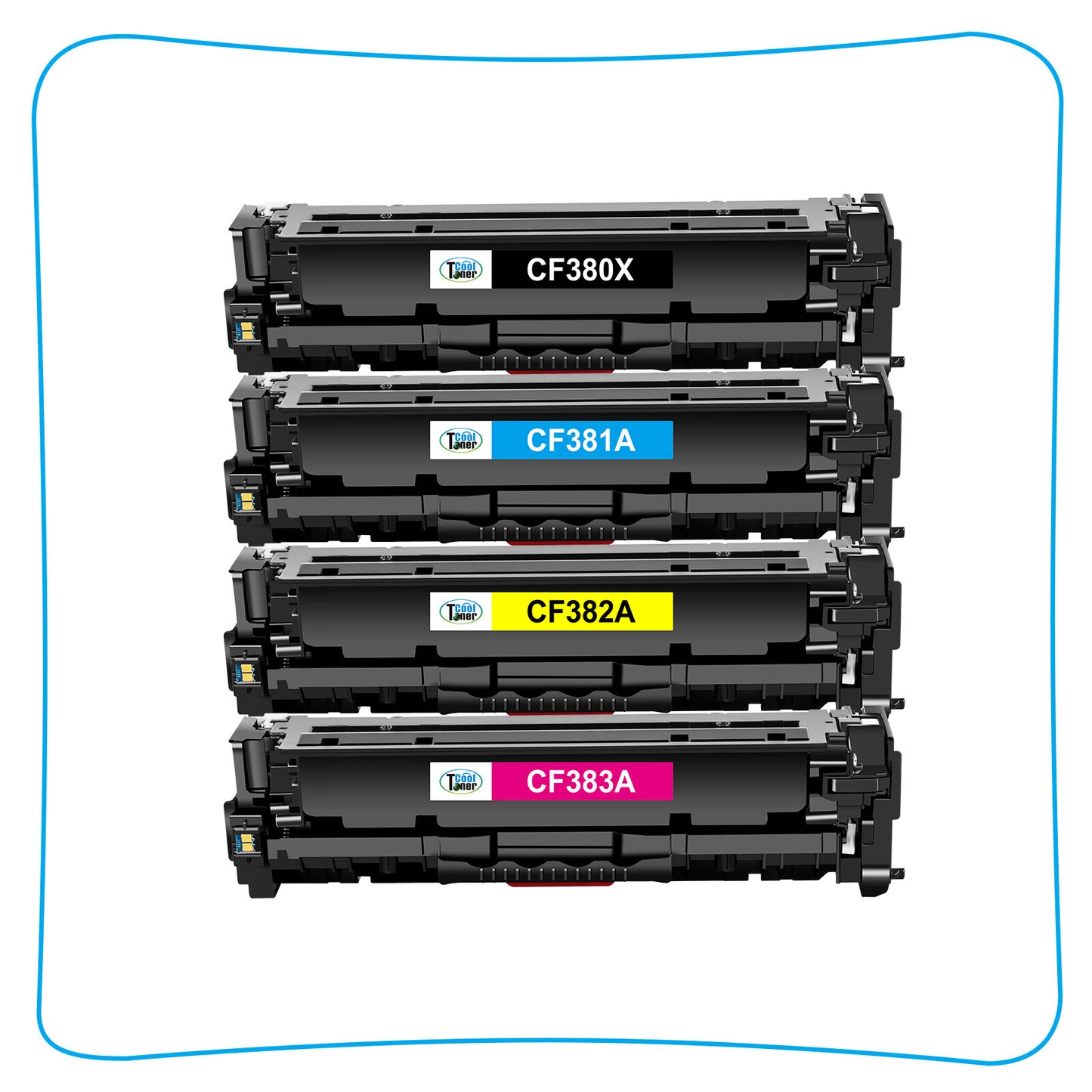 10Pk Color Toner CF380A-CF383A Compatible With HP 312A LaserJet MFP M476nw M476d