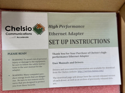 NEW!!! Chelsio T420-BT Dual-Port 10GB Unified Ethernet Adapter 510-0117-41