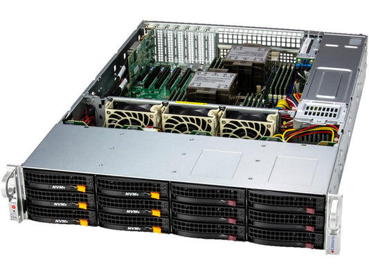 Supermicro SSG-621E-ACR12H 2U Storage Server -12Bay X13DEI-T 1200W Redundant PWS