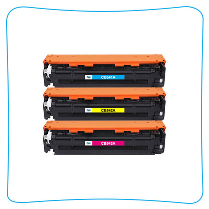 3PK Color CB540A 125A Toner Cartridge For HP LaserJet CP1215 CP1518NI CM1312NFI