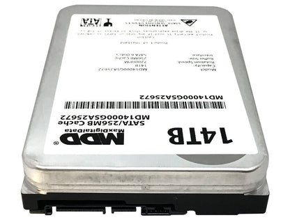 MaxDigitalData (MD14000GSA25672) 14TB 7200RPM 3.5" 128MB Internal Hard Drive